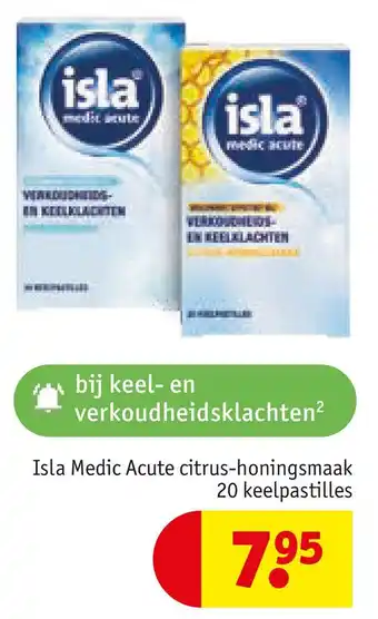 Kruidvat Isla Medic Acute citrus-honingsmaak aanbieding