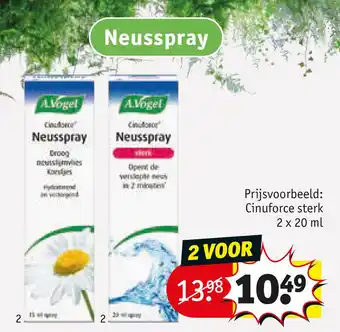 Kruidvat Cinuforce sterk aanbieding