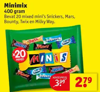 Kruidvat Minimix 1X aanbieding