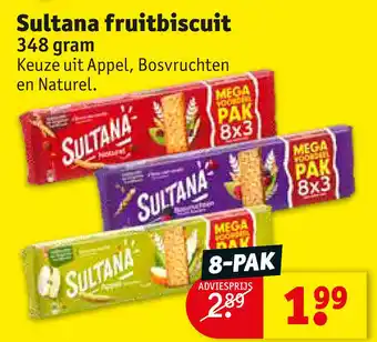 Kruidvat Sultana fruitbiscuit aanbieding