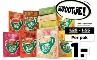 PLUS Unox Cup-a-soup 72 aanbieding