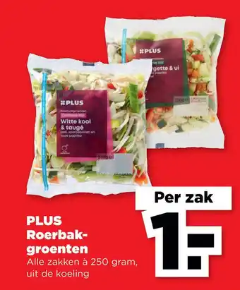 PLUS PLUS Roerbak- groenten aanbieding