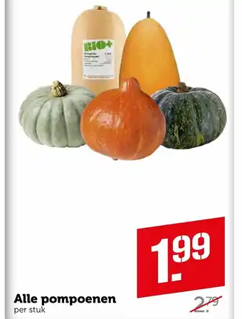 Coop Pompoen aanbieding