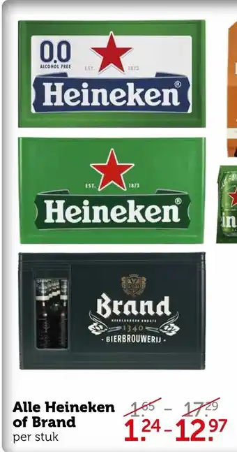 Coop Heineken of Brand aanbieding