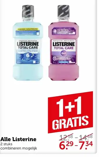 Coop Listerine 1+1 aanbieding