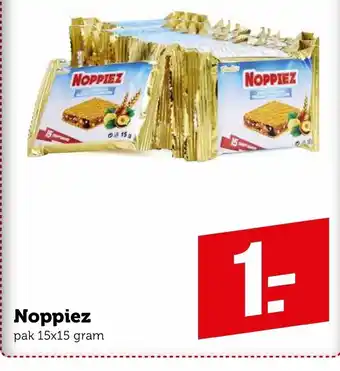 Coop Noppiez 15*15g aanbieding