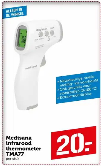 Coop Medisana Infrarood thermometer | TMA77 aanbieding