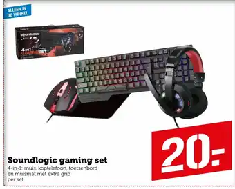 Coop Soundlogic Gaming set 4in1 aanbieding