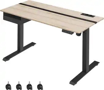 Amazon VASAGLE In hoogte verstelbaar bureau elektrisch, bureaublad 60 x 140 cm, traploos verstelbaar, memoryfunctie met 4 hoogtes, g aanbieding