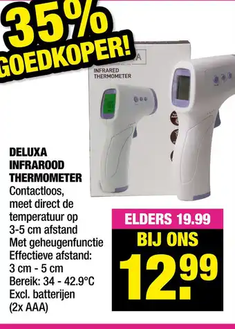 Big Bazar DELUXA INFRAROOD THERMOMETER aanbieding