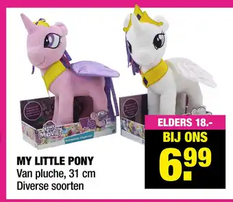 Big Bazar MY LITTLE PONY Van pluche, 31 cm Diverse soorten aanbieding