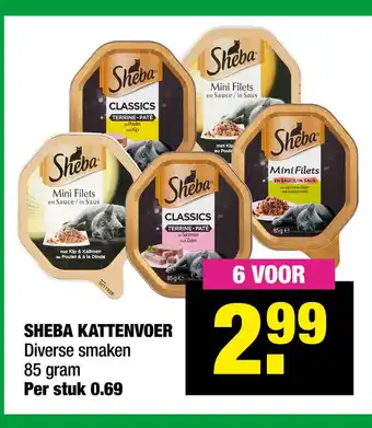 Big Bazar SHEBA KATTENVOER Diverse smaken 85 gram aanbieding