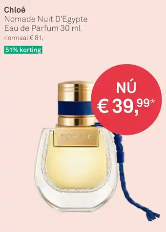 Mooi parfumerie Chloé Nomade Nuit D'Egypte Eau de Parfum 30 ml aanbieding