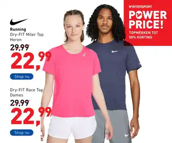 Intersport Running Dry-FIT Miler Top aanbieding