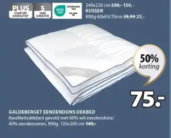 Jysk GALDEBERGET EENDENDONS DEKBED aanbieding