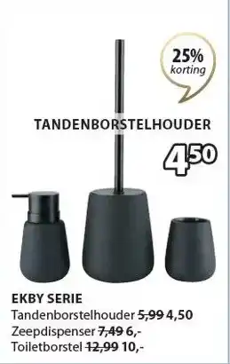 Jysk EKBY SERIE TANDENBORSTELHOUDER aanbieding