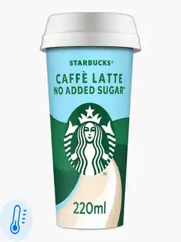 Flink Starbucks Caffé Skinny Latte No added sugar 220ml aanbieding