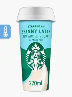 Flink Starbucks Caffé Skinny Latte No added sugar 220ml aanbieding