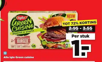 PLUS Alle Iglo Green Cuisine Tot 72% Korting aanbieding