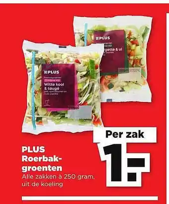 PLUS Plus Roerbakgroenten aanbieding