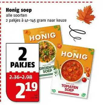 Poiesz Honig Soep aanbieding