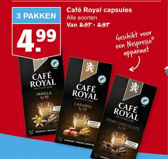 Hoogvliet Café Royal capsules aanbieding