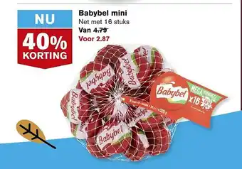 Hoogvliet Babybel Mini 40% Korting aanbieding