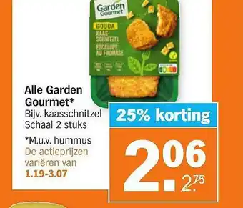 Albert Heijn Alle Garden Gourmet 25% Korting aanbieding