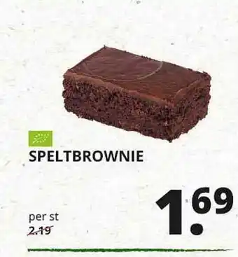 Natuurwinkel Speltbrownie aanbieding