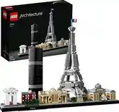 Amazon LEGO Architecture Parijs, Deocratie Bouwpakket voor Volwassenen met Modellen van de Eiffeltoren en het Louvre, Skyline Collec aanbieding