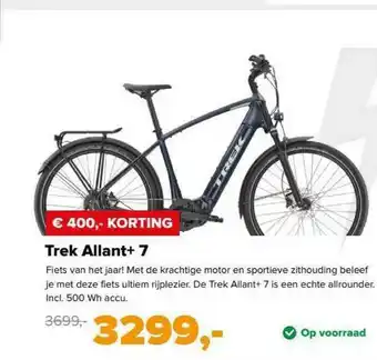 12GO Biking Trek Allant+ 7 Fiets € 400,- Korting aanbieding