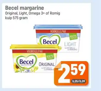 Dagwinkel Becel margarine 575 gram aanbieding