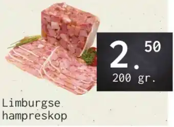 Naanhof Limburgse hampreskop 200 gram aanbieding