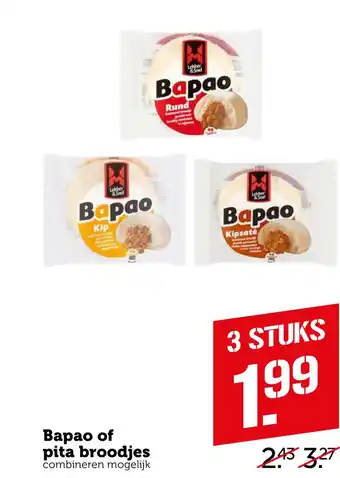 Coop Bapao of pita broodjes aanbieding