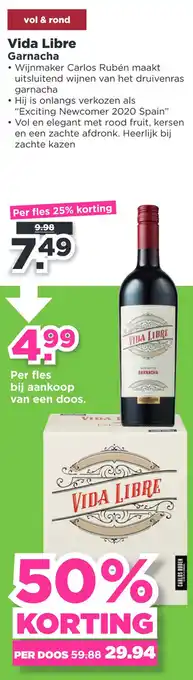 PLUS Vida libre garnacha aanbieding