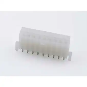 Conrad Molex 39299184 Female header, inbouw (standaard) Totaal aantal polen: 18 Rastermaat: 4.20 mm Inhoud: 1 stuk(s) Tray aanbieding