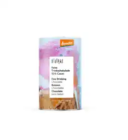 De Online Drogist Vivani Fine Drinking Chocolate 50% Cacao aanbieding