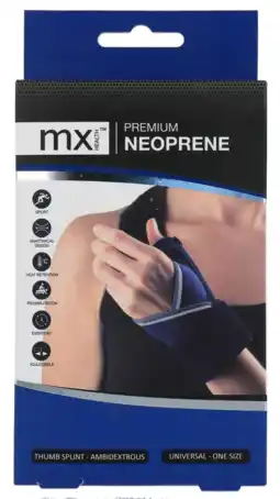 De Online Drogist Mx Health Thumb Brace Neoprene Universal aanbieding