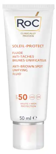 De Online Drogist RoC Soleil-Protect Anti-Brown Spot Unifying Fluid SPF50 aanbieding