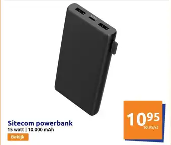 Action Sitecom powerbank aanbieding