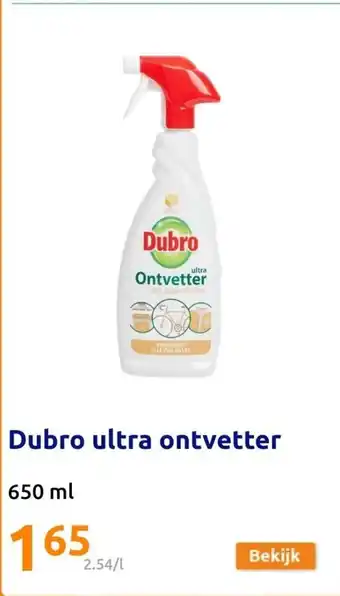 Action Dubro ultra ontvetter aanbieding