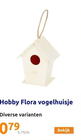 Action Hobby Flora vogelhuisje aanbieding