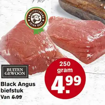 Hoogvliet Black angus biefstuk 250 gram aanbieding