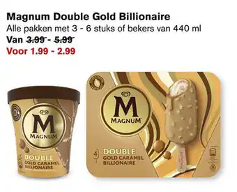 Hoogvliet Magnum double gold billionaire aanbieding