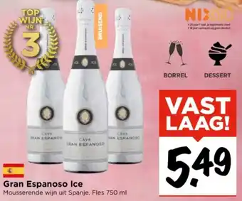 Vomar Voordeelmarkt Gran Espanoso Ice  750 ml aanbieding