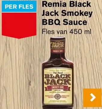 Hoogvliet Remia Black Jack Smokey BBQ Sauce 450ml aanbieding