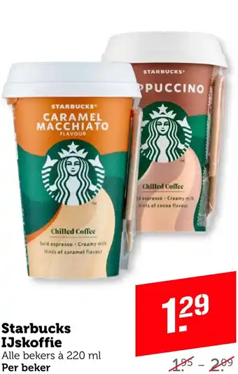 Coop Starbucks IJskoffie 220ml aanbieding