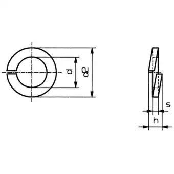 Conrad TOOLCRAFT B5 D127:A2K 188667 Veerringen Binnendiameter: 5.1 mm M5 DIN 127 Verenstaal 100 stuk(s) aanbieding