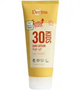 De Online Drogist Derma Kids SPF30 Zonnelotion aanbieding