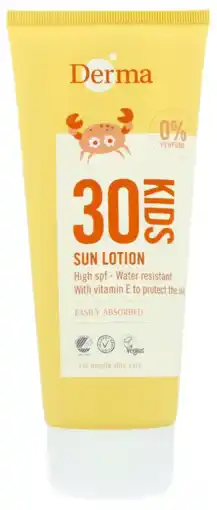 De Online Drogist Derma Kids SPF30 Zonnelotion aanbieding